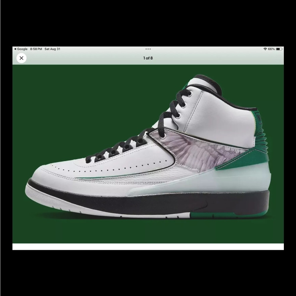 Nike Air Jordan 2 Retro "H" Wings Size 7.5 DZ7391-103.new in box.100% authentic.